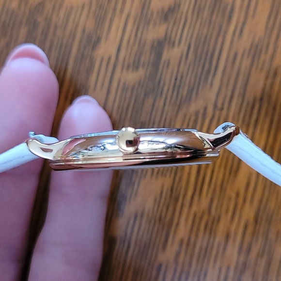 Fossil Jacqueline Date Leather Watch White & Rose Gold - Picture 10 of 12